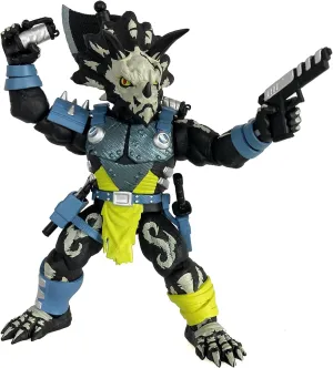 Boss Fight Studio Saurozoic Warrior Triax Skiver Night Lands Deco - Futuristic, Armored Dinosaur Hero – Highly Articulated, Posable Collectible Action Figure & Accessories – 6 Inch Scale 1:12, Ages 8 