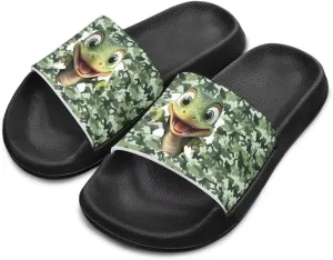 Boys Beach Sandals Lightweight Slides for Kids Shower Shoes