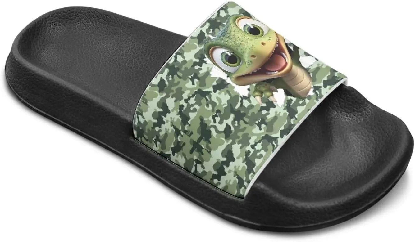 Boys Beach Sandals Lightweight Slides for Kids Shower Shoes