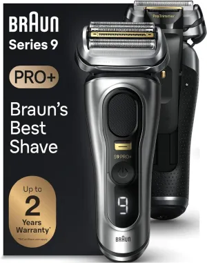 Braun Series 9 9517s PRO  Electric Razor for Men, 5 Pro Shave Elements & Precision Long Hair ProTrimmer, Charging Stand, Braun’s Best for Smooth Skin, Wet & Dry Electric Razor with 60min Runtime