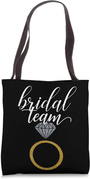 Bride Squad Bridal Team Wedding Shower Bachelorette Party Tote Bag