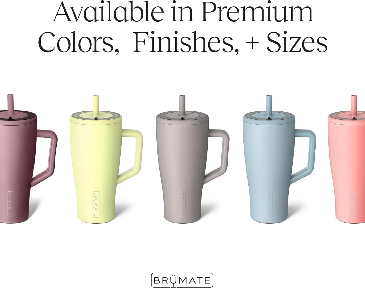 BrüMate Era 30 oz Tumbler with Handle and Straw | 100% Leakproof Insulated Tumbler with Lid and Straw | Made of Stainless Steel | Cup Holder Friendly Base | 30oz (Zebra)