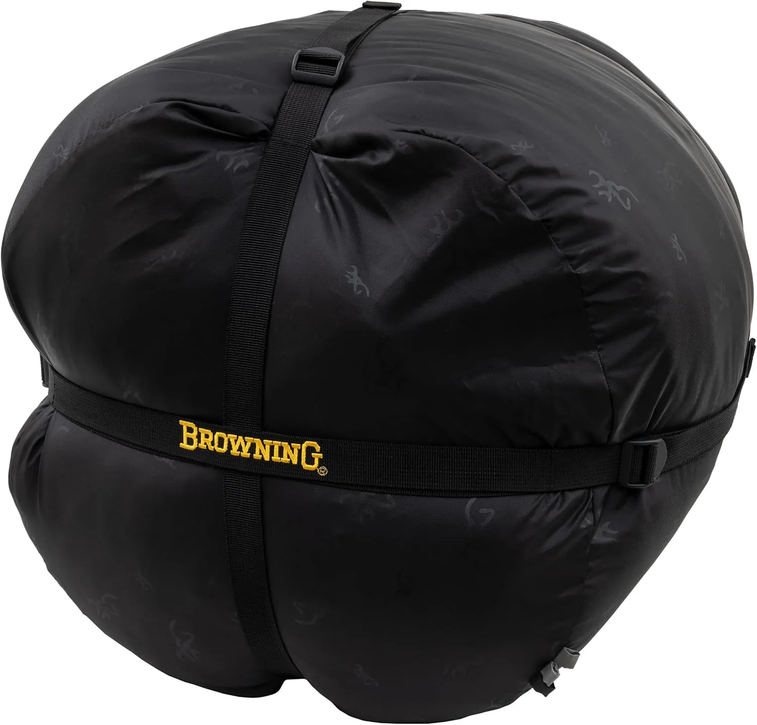 Browning McKinley 0° Sleeping Bag - Oversize Insulated Hooded Rectangle Made with Ripstop Outer and Brushed Polyester Liner, with Compression Stuff Sack