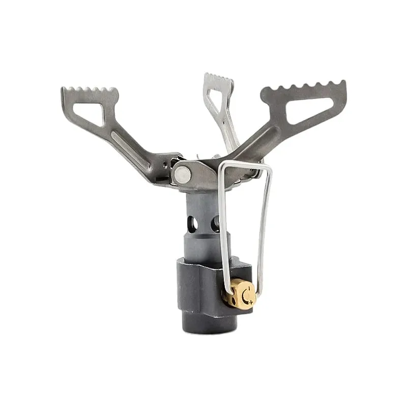BRS Outdoor Gas Stove - Mini Ultralight Titanium Camping Gas Burner for Hiking and Survival (BRS-3000T)