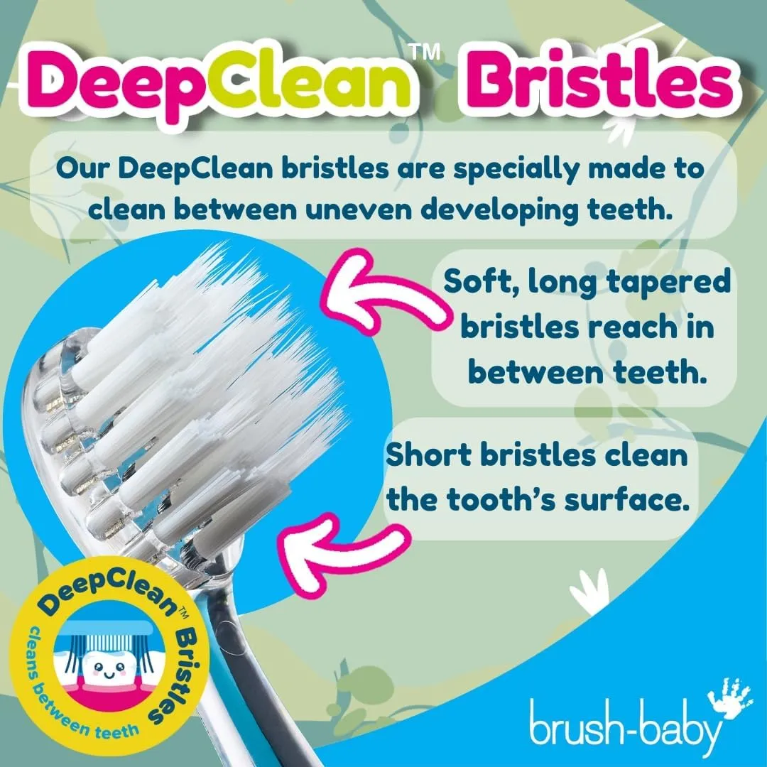 brush-baby WildOnes™ Rechargeable Kids Electric Toothbrush – Koala | Flashing Lights, 2-Min Timer, Waterproof, 3 Brush Heads | Toddler & Child Toothbrush Ages 0-10 | Soft Bristles