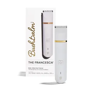 Bushbalm Bikini Trimmer - Electric Shaver Body Hair Razor for Women, Waterproof, Cordless Shaver for Sensitive Areas, Close Grooming for Bikini, Underarms, and Legs – Francesca Trimmer