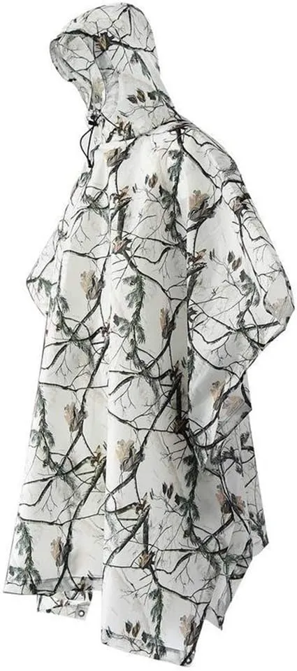 Camo Snow 3 in 1 Waterproof Hooded Rainwear   Snow Camo Gaiters for Snowy Walking