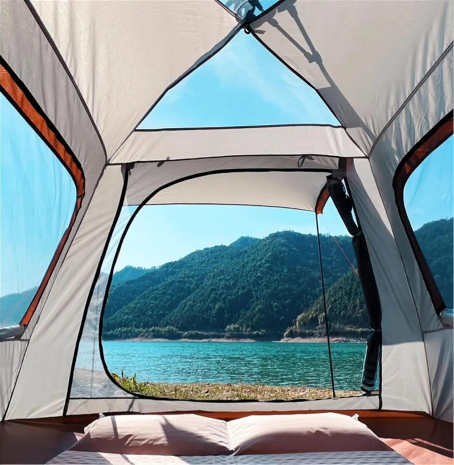 Camping Canopy Tent Outdoor Canopy Integrated Convenient Fully Automatic Two-in-one Rainproof Picnic Camping