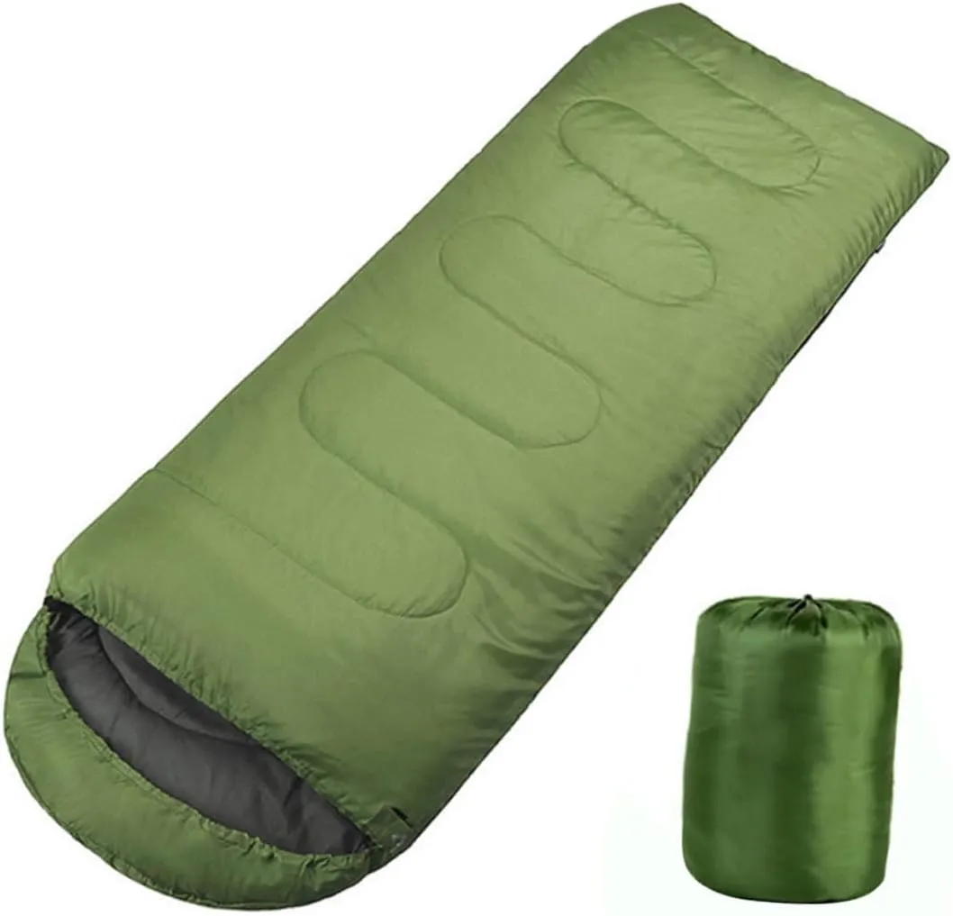 Camping Mummy Design with Hood for Hiking and Outdoor Activities Olive Green Lightweight Durable Comfortable for Cold Weather
