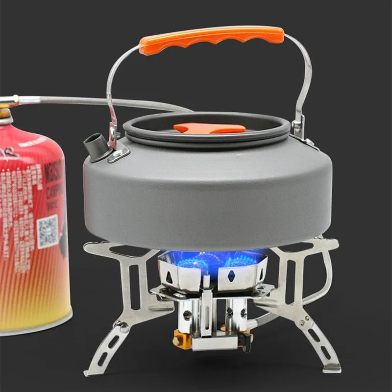 Camping Outdoor Portable Three Head Stove with Butane