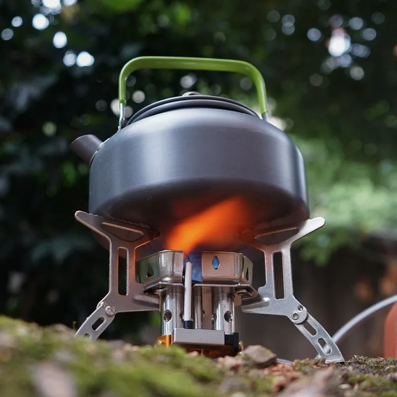 Camping Outdoor Portable Three Head Stove with Butane