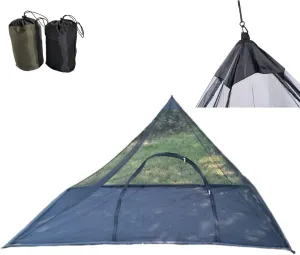 Camping Screen Houses Screen Rooms Ultra Large with Carry Bag Mosquito Net with Base for Camping Bedding Patio Carrying Pouch and Hanging Kit