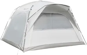 Camping Tent 4 Person Outdoor Folding Portable Camping Tent Easy Set Up 2 Door 4 Mesh Windows Waterproof Sunproof Instant Family Tent with Carry Bag