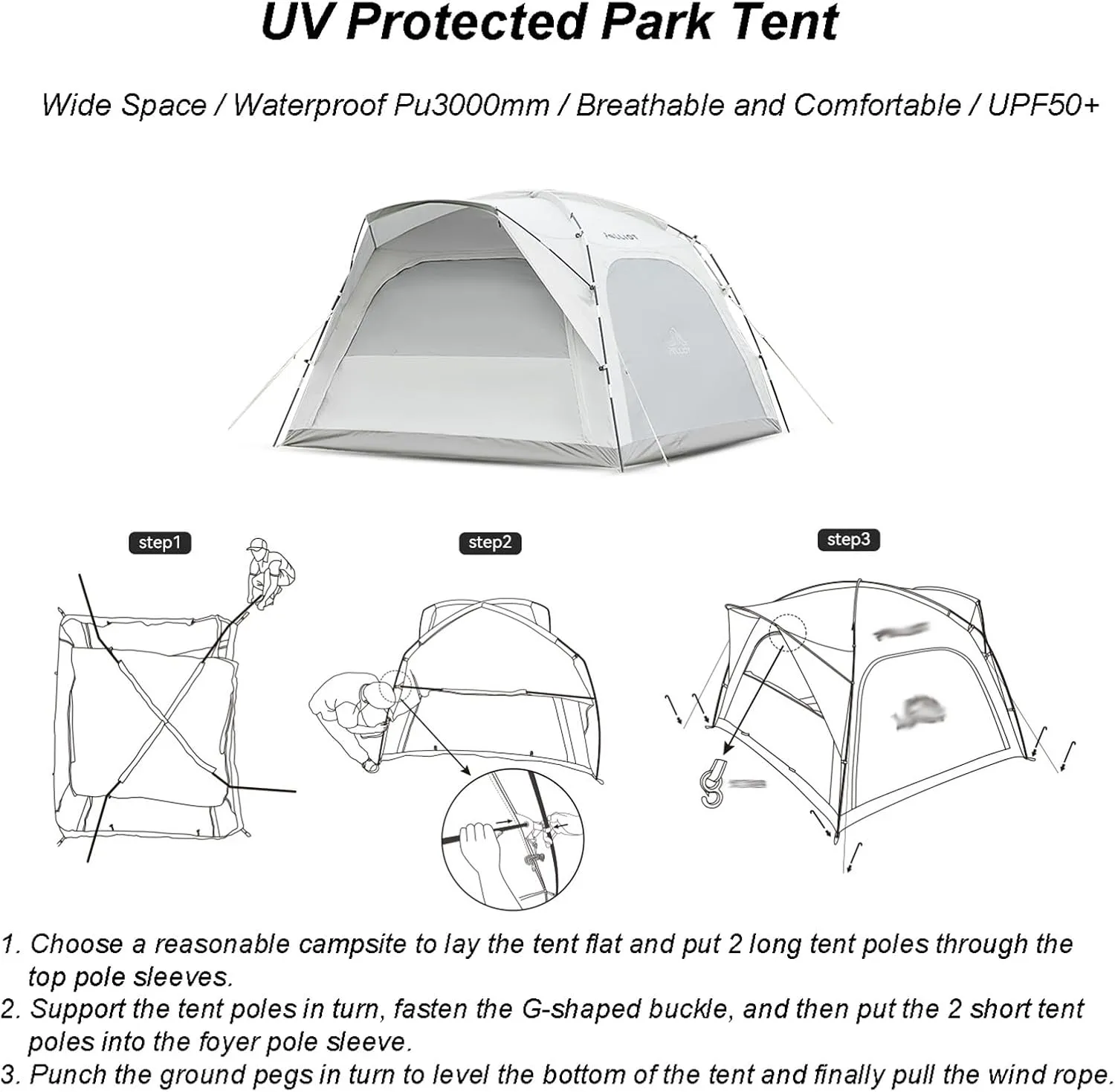 Camping Tent 4 Person Outdoor Folding Portable Camping Tent Easy Set Up 2 Door 4 Mesh Windows Waterproof Sunproof Instant Family Tent with Carry Bag