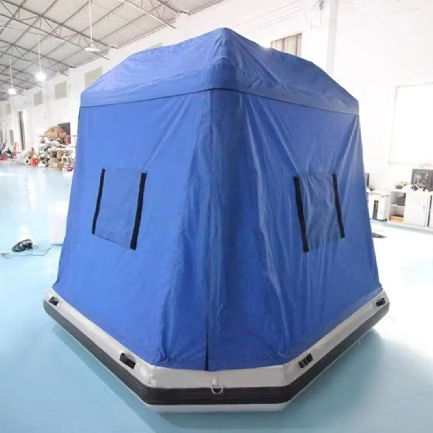 Camping Tent Inflatable Floating Tent for Outdoor Lake Calm Waters Quick Setup Fishing Raft Boat