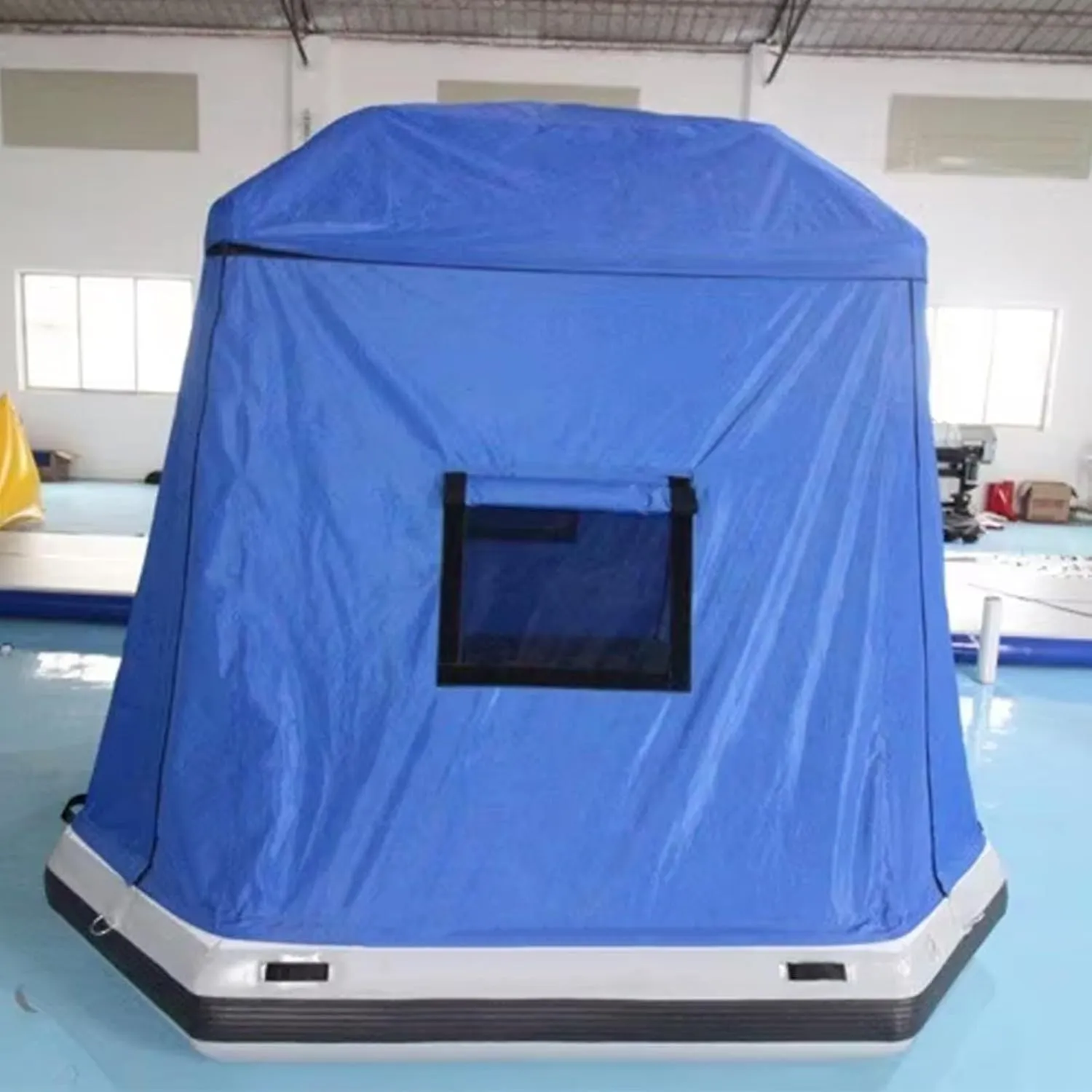 Camping Tent Inflatable Floating Tent for Outdoor Lake Calm Waters Quick Setup Fishing Raft Boat