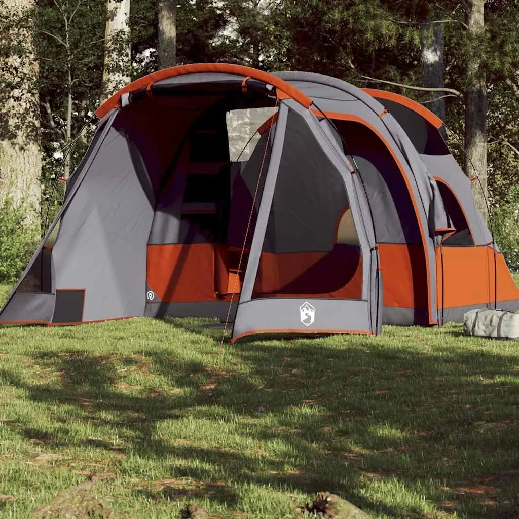 Camping Tent Tunnel 4-Person Gray Waterproof8,4KG