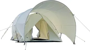 Camping Tent Windproof Rainproof Large Space Family Tent Oxford Fabric Canopy & Tent 2 in 1