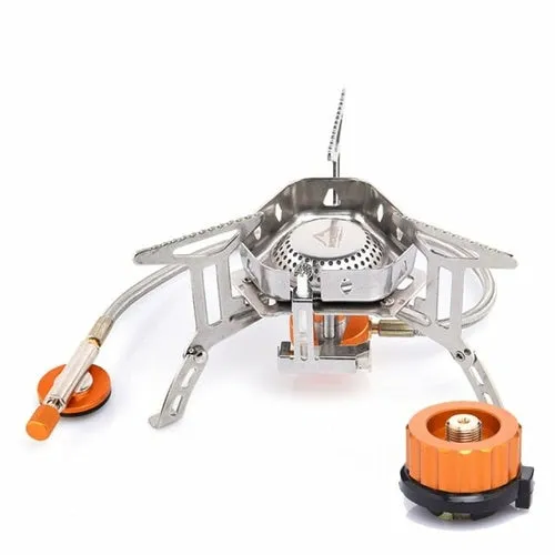 Camping Wind Proof Gas Burner Outdoor Strong Fire Stove Heater Tourism