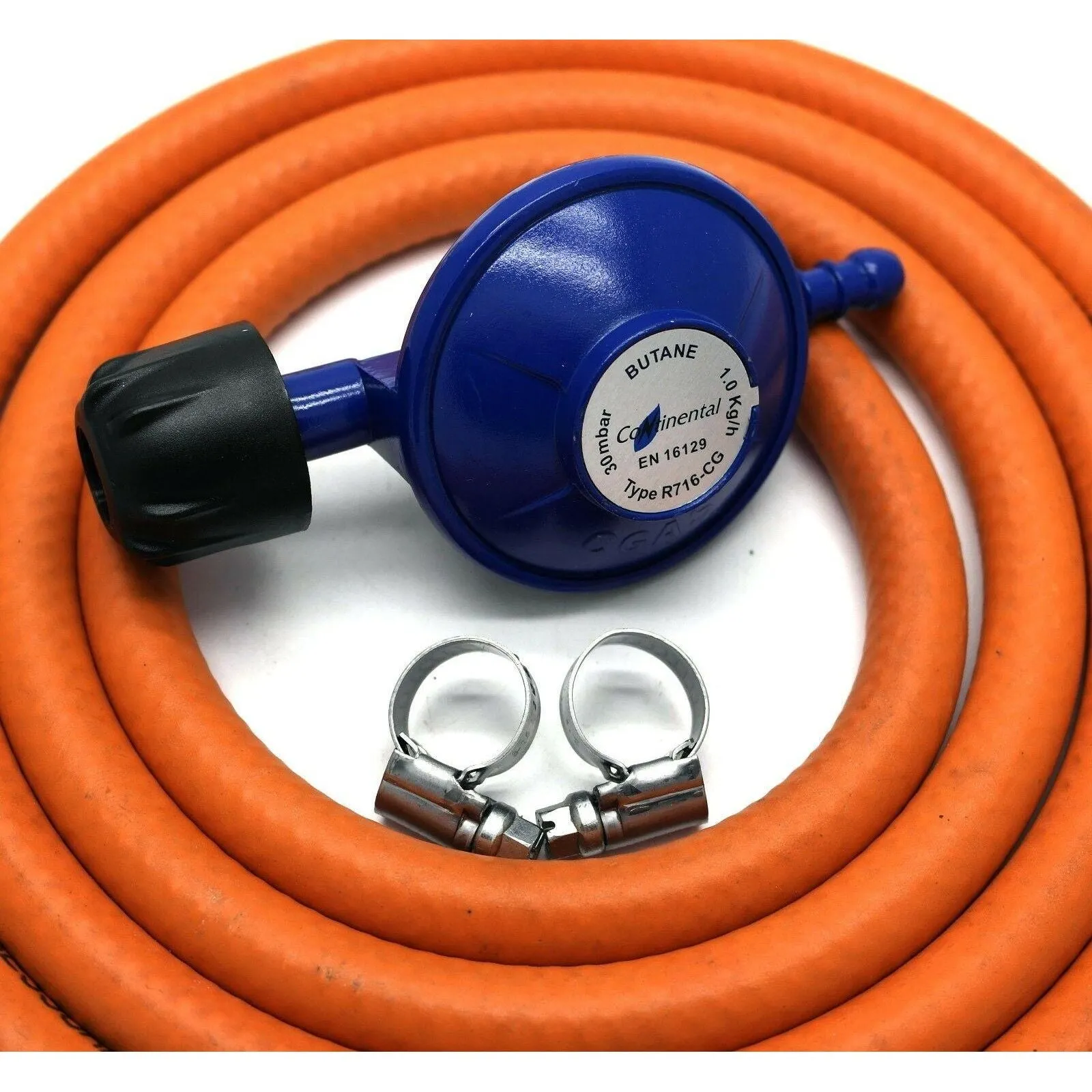 CAMPINGAZ Type 30mbar GAS REGULATOR With 2m Hose   2 Clips FITS 907 904 901