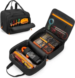 Carrying Case Compatible with Klein Tools 80101/ ET310 AC Circuit Breaker Finder, Home Tester Kit Storage Bag for Digital Multimeter, Clamp Meter or Other Electrical Test Tools (Bag Only)