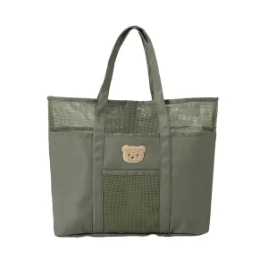 Cartoon Bear Mummy Bag Travel Carrying Case Lightweight and Multifunctional Portable Organiser Handbag for Outdoor
