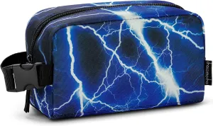 Choco Mocha Small Cooler Bag for Kids Freezable Snack Bag for School, Kids Insulated Snack Bag Small Lunch Bag, Toddler Lunch Bag for Boys, Lightning Blue