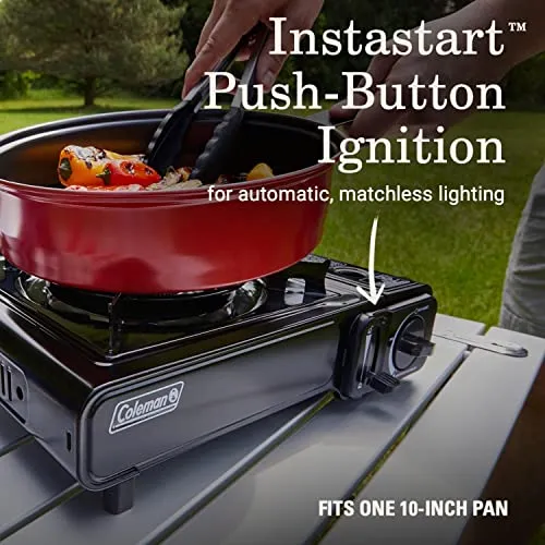 Classic 1-Burner Butane Stove,Portable Camping Cooktop w/ Carry Case