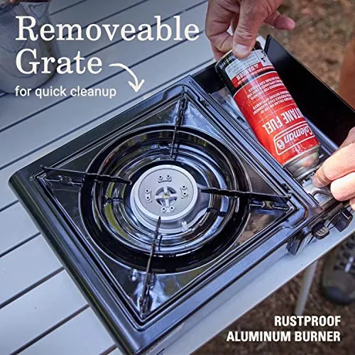Classic 1-Burner Butane Stove,Portable Camping Cooktop w/ Carry Case