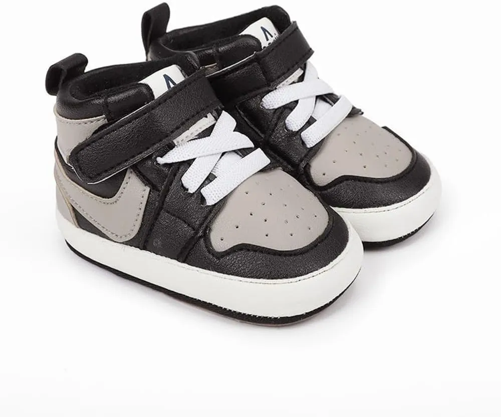 Clowora Unsex Baby Shoes Boys Girls Infant Sneakers Non-Slip Soft Rubber Sole Toddler Crib First Walker Lightweight Shoes