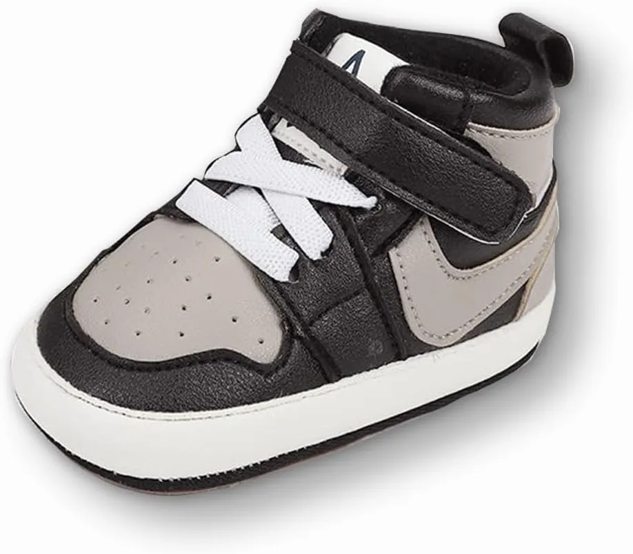 Clowora Unsex Baby Shoes Boys Girls Infant Sneakers Non-Slip Soft Rubber Sole Toddler Crib First Walker Lightweight Shoes