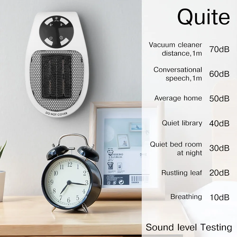 Compact 220V 500W Portable Electric Fan Heater