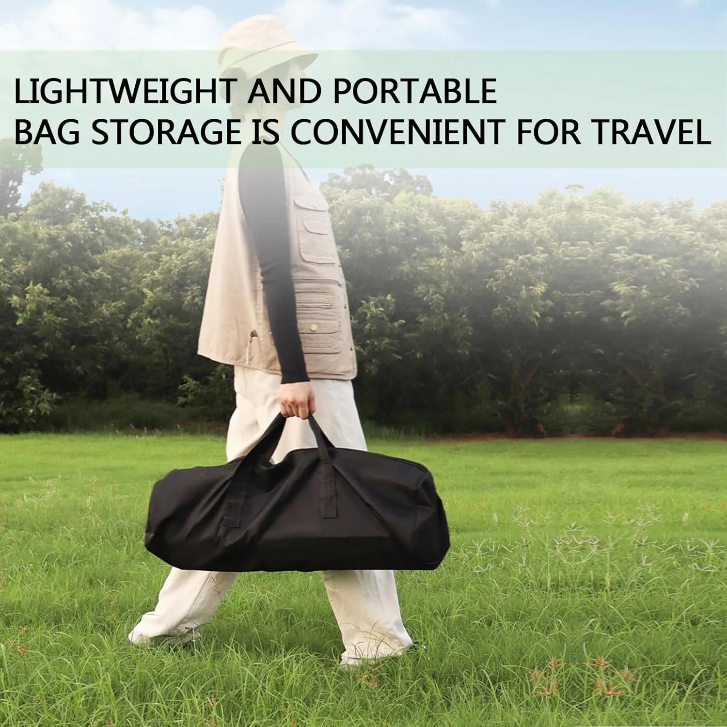 Compact Camping Table, Lightweight Aluminum Folding Table with Carry Bag, Ideal for Picnic, Travel, BBQ, and Outdoor Cooking Light Yellow 95×55×50cm/37×21×19.7in