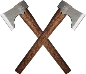 Competition Throwing Axe, 2 Pack 16.5" Throwing Axes with 1065 High Carbon Steel & Wooden Handle, Perfect for Axe Throwing Game, Competition and Recreation, Gift for Men