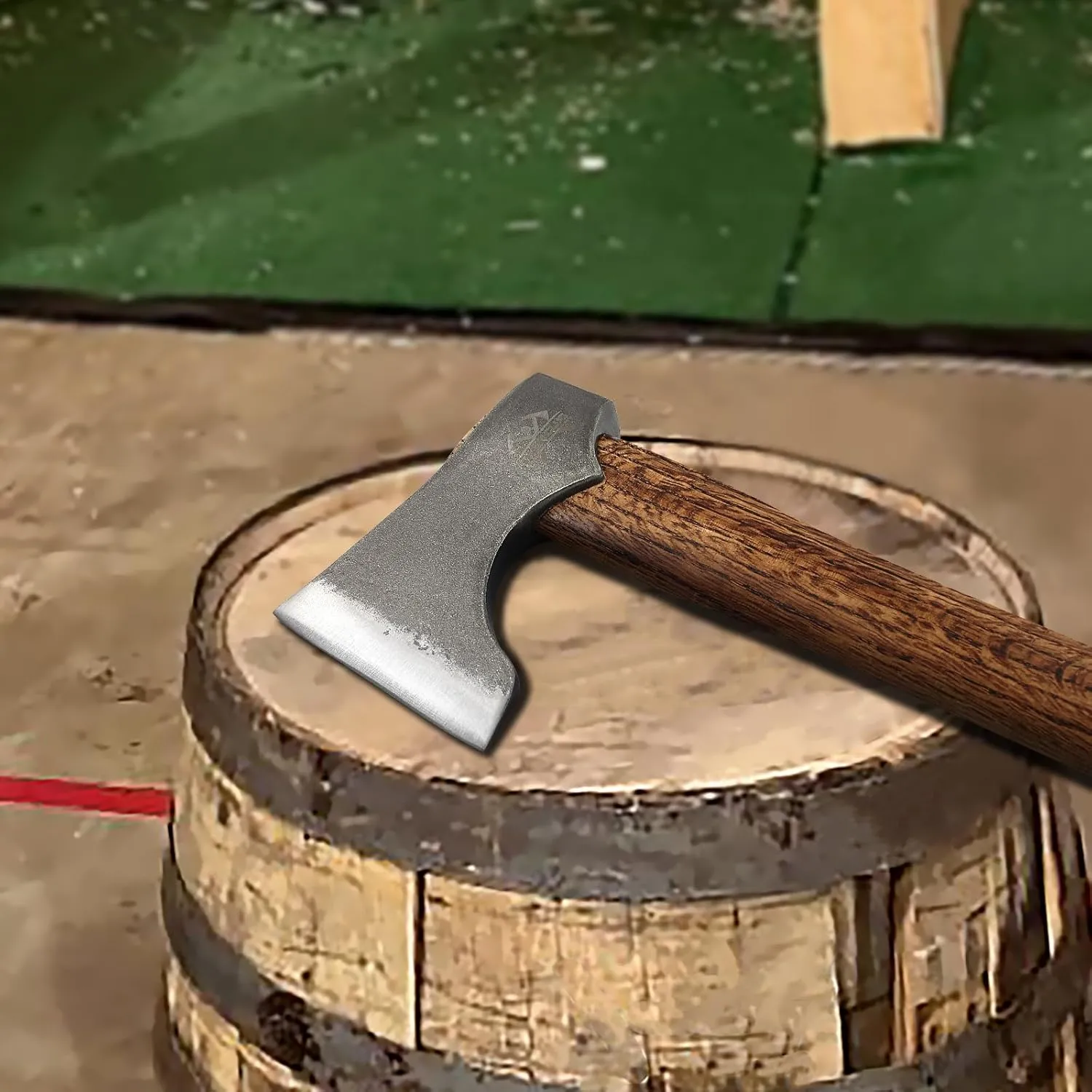 Competition Throwing Axe, 2 Pack 16.5" Throwing Axes with 1065 High Carbon Steel & Wooden Handle, Perfect for Axe Throwing Game, Competition and Recreation, Gift for Men