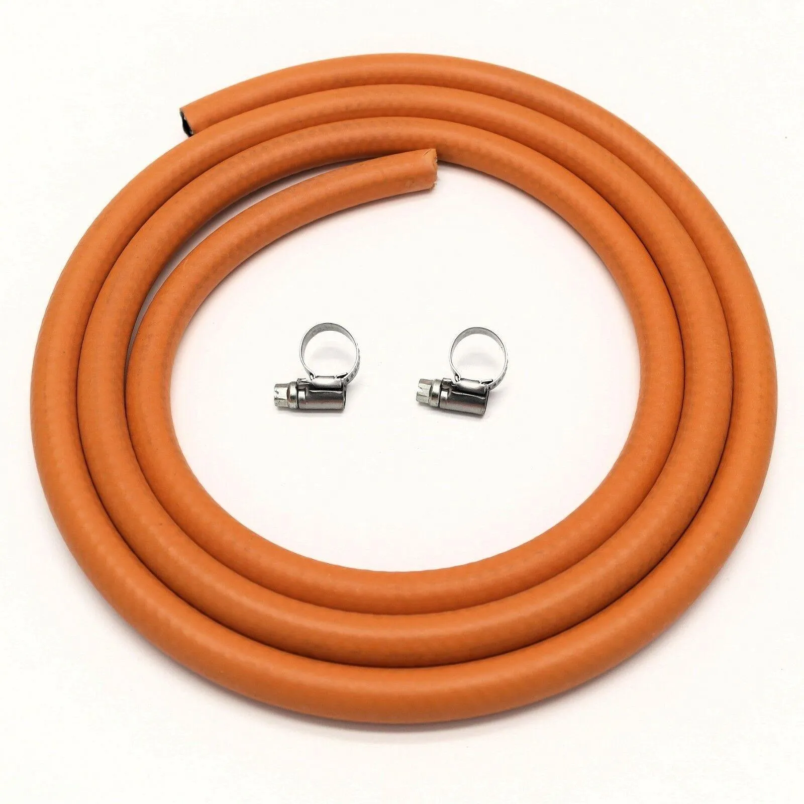 Complete BBQ Cooker Kit Butane 21mm Clip On Regulator Gas Hose Clips Stove
