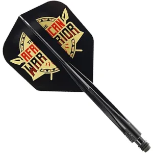 *Condor AXE Dart Flights - Devon Petersen - Small - African Warrior - Inspiration 2 - Black