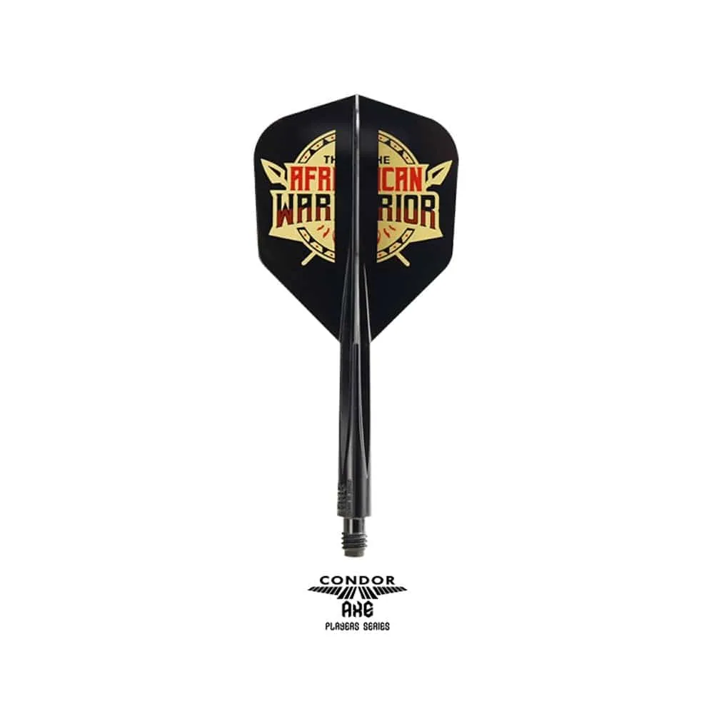 *Condor AXE Dart Flights - Devon Petersen - Small - African Warrior - Inspiration 2 - Black