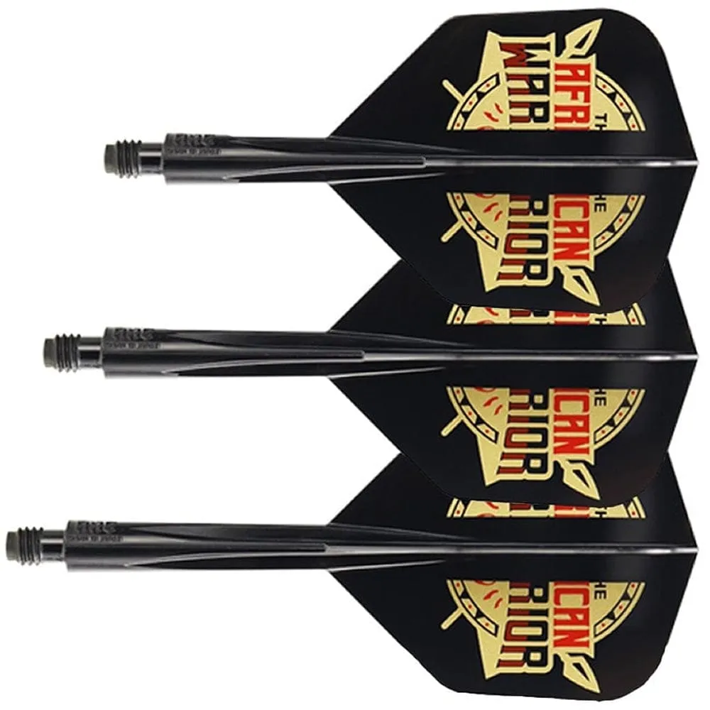 *Condor AXE Dart Flights - Devon Petersen - Small - African Warrior - Inspiration 2 - Black