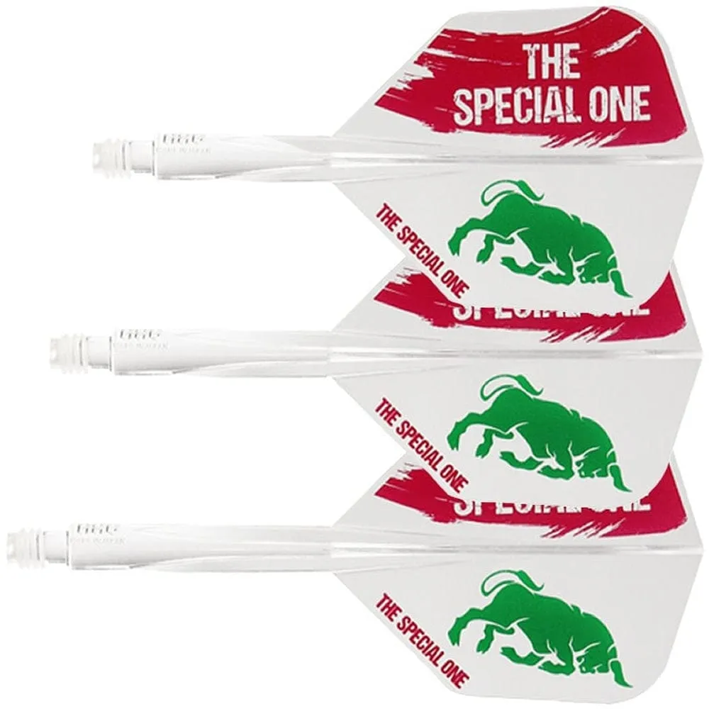 Condor AXE Dart Flights - Jose De Sousa - Small - The Special One 2 - Clear