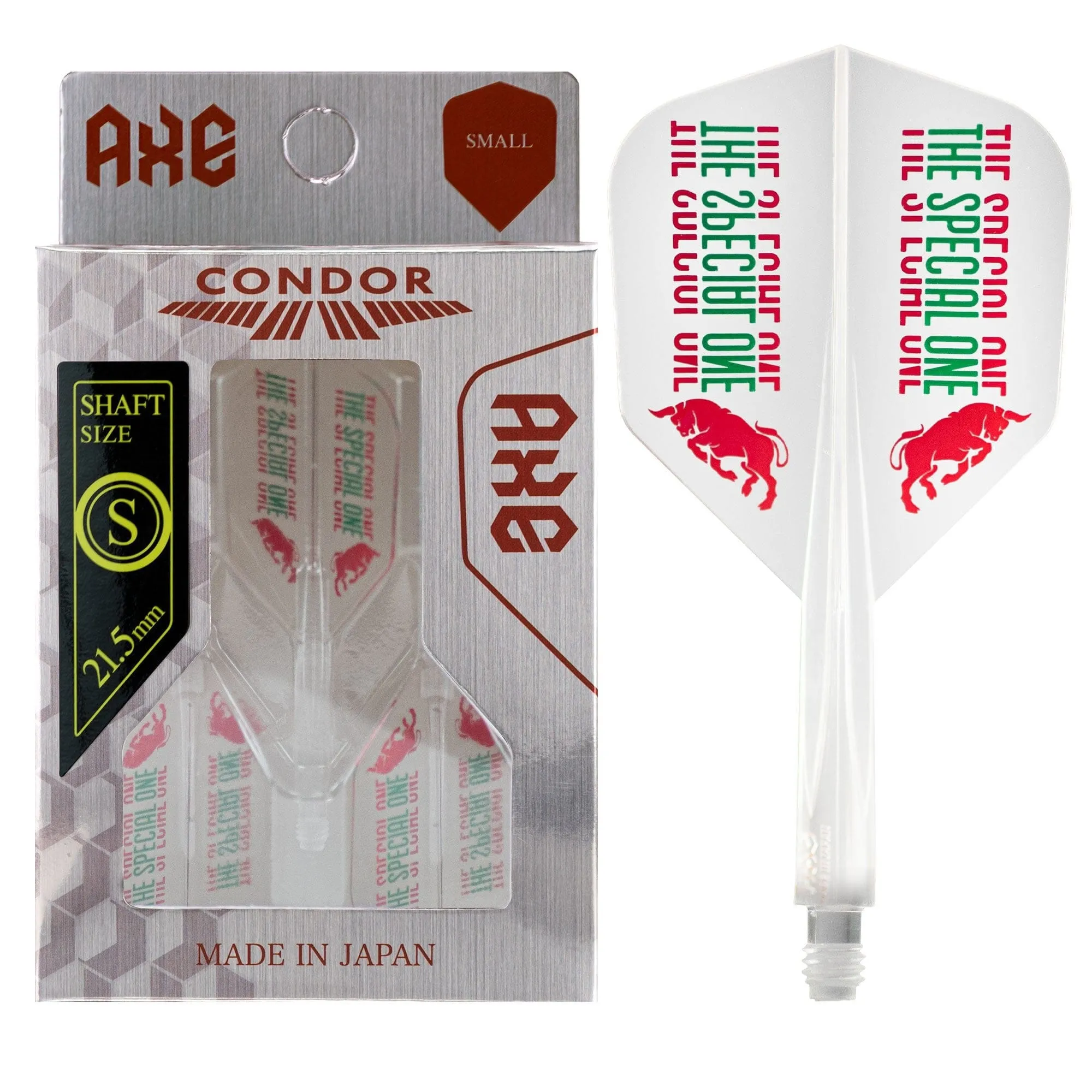 Condor AXE Dart Flights - Jose De Sousa - Small - The Special One - Clear