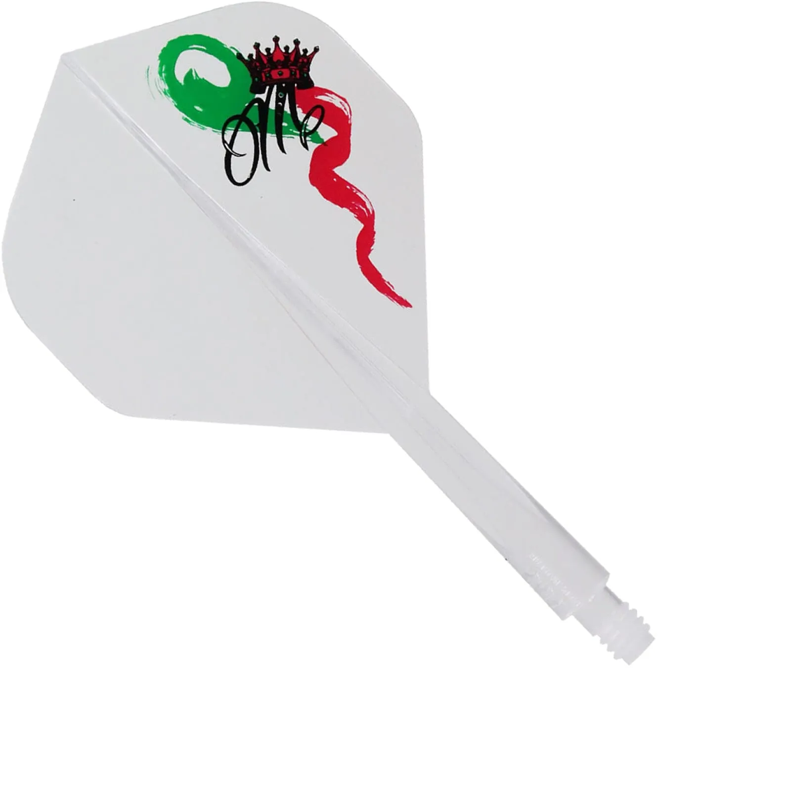 Condor AXE Dart Flights - Standard - Red Crown - Clear
