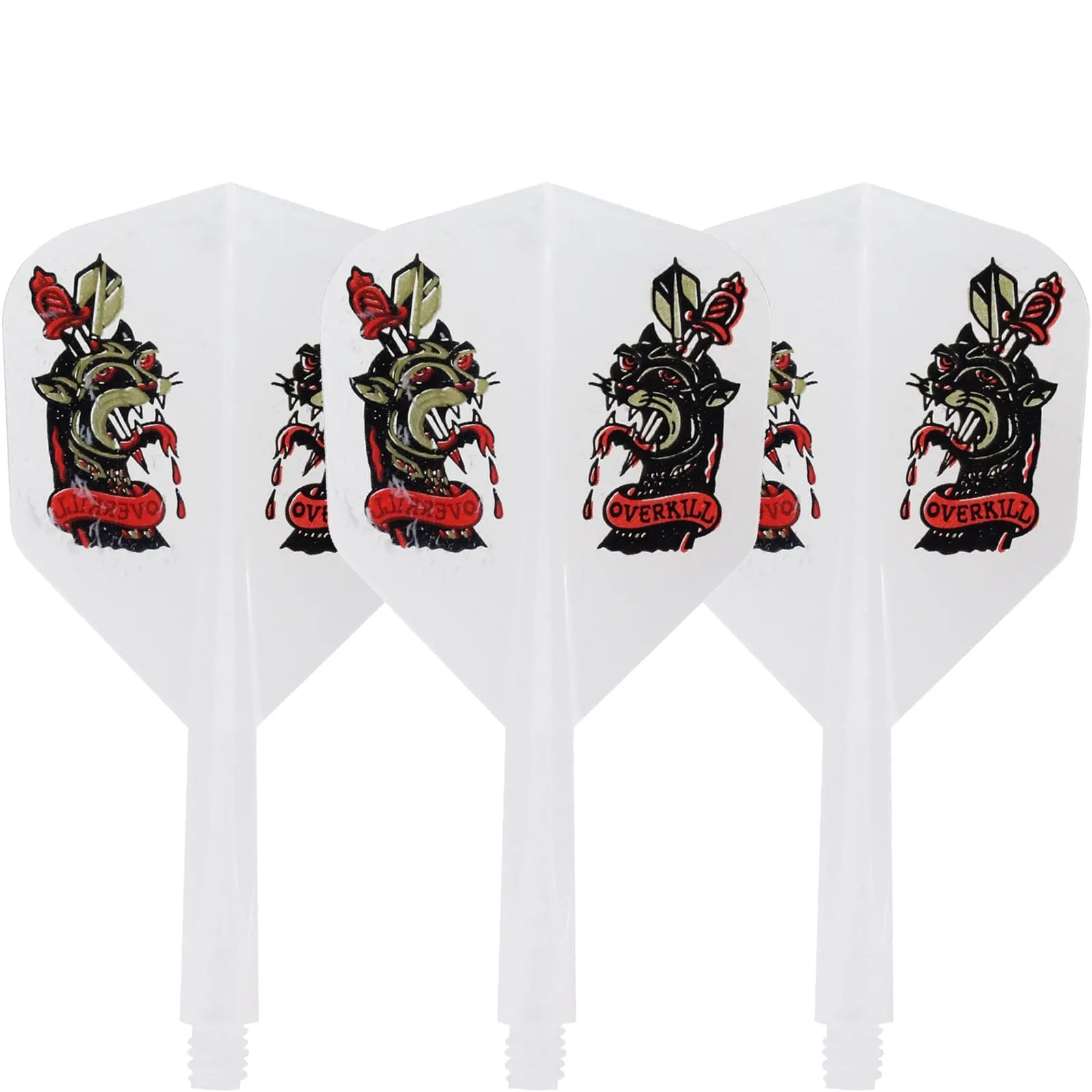 *Condor Dart Flights - Zero Stress - Small - Overkill - Marble White