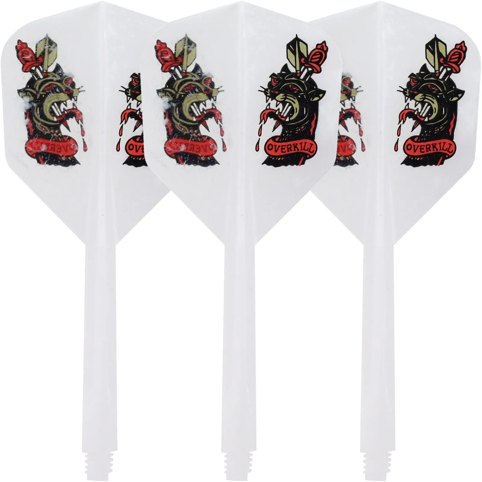 *Condor Dart Flights - Zero Stress - Small - Overkill - Marble White