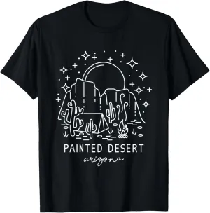 Cool Vintage Cactus Arizona Painted Desert Camping Souvenir T-Shirt