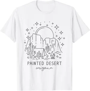 Cool Vintage Cactus Arizona Painted Desert Camping Souvenir T-Shirt