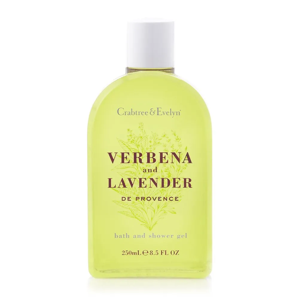 Crabtree & Evelyn Bath and Shower Gel, Verbena and Lavender, 8.5 Fl Oz