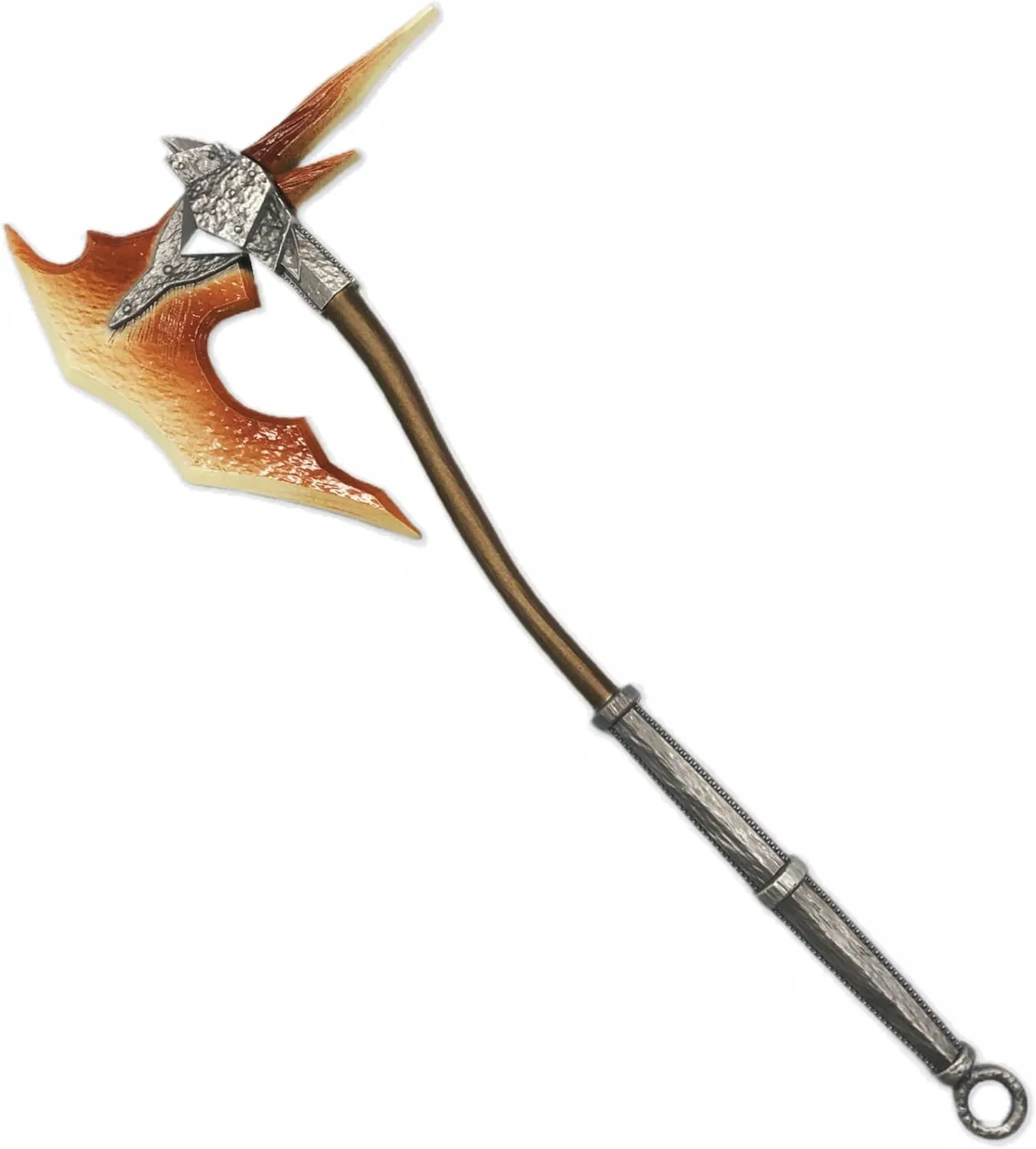crafthand Skyrim Dragon Bone Gaint Axe 9.6" Metal Game Weapon Collectible Desktop Decoration Keychain BJDs
