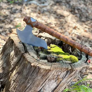 Custom Hand Forged High Carbon Steel Medieval Battle Axe Fully Functional