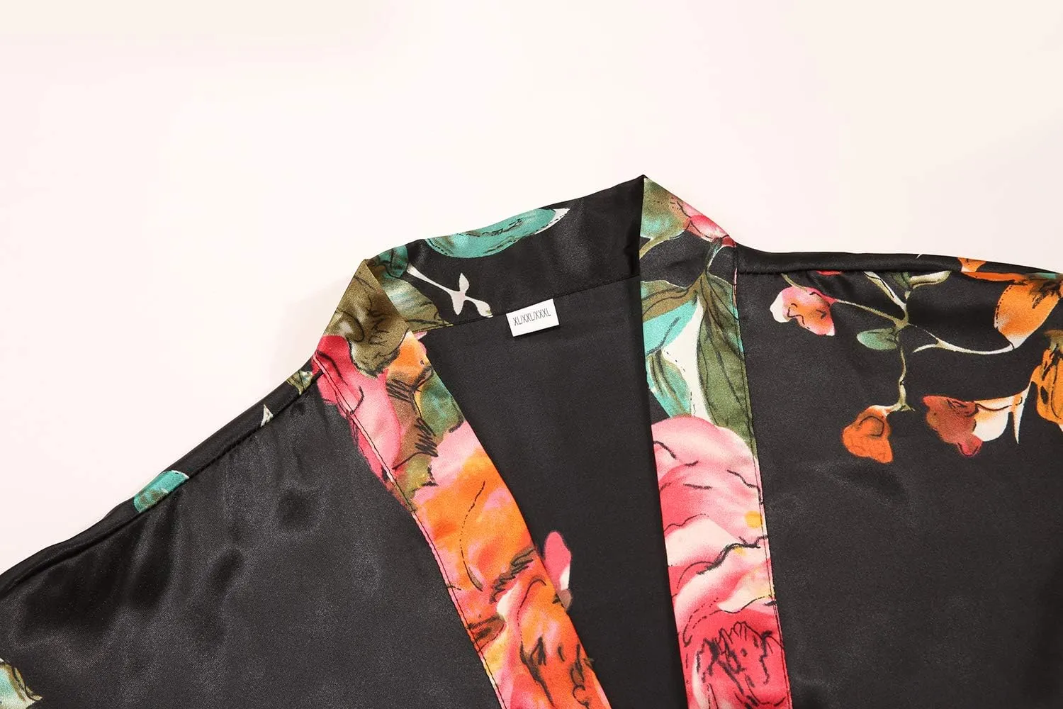 DandyChic Kimono Robes For Women Floral Long Lightweight Silky Sleepwear bridal Dressing Gown